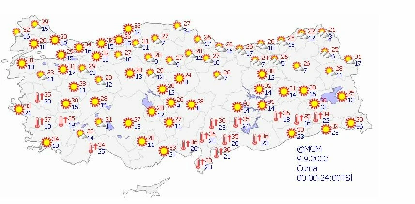 Son dakika! Meteoroloji hava tahmin raporunu paylaştı: Önce sıcaklık daha sonra sağanak geliyor