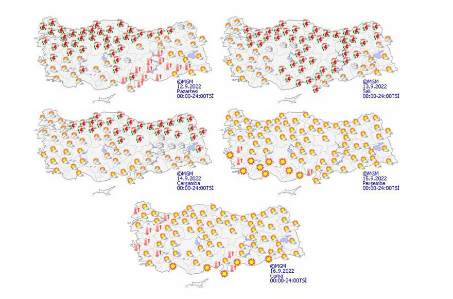 Son dakika: Hava sıcaklıkları 6 derece birden düşüyor! Meteoroloji'den birçok ile gök gürültülü sağanak uyarısı