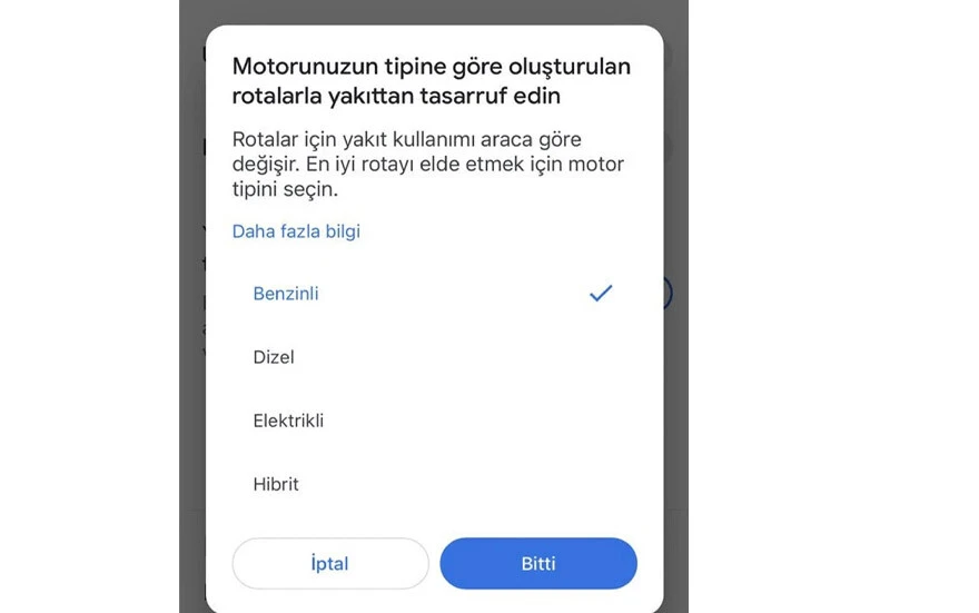 Google Haritalar'dan Türkiye için flaş özellik: Yakıt dostu yol dönemi resmen başladı!