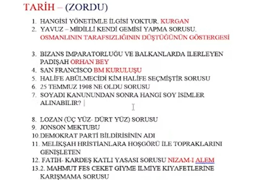 KPSS lisans soruları ve cevapları açıklandı