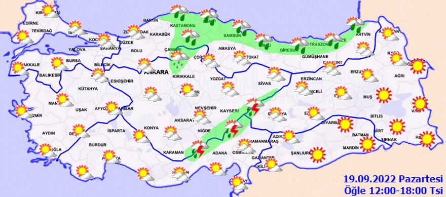 Son dakika| Sıcak havaya elveda! Meteoroloji'den rüzgar uyarısı: Kuvvetli esecek (19 Eylül hava durumu)