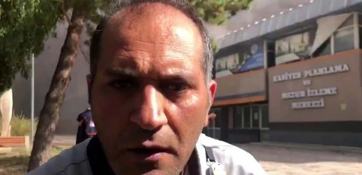 Muhabirimize çirkin saldırı! Erzurum'daki yangını görüntülemek isterken özel güvenlik saldırdı