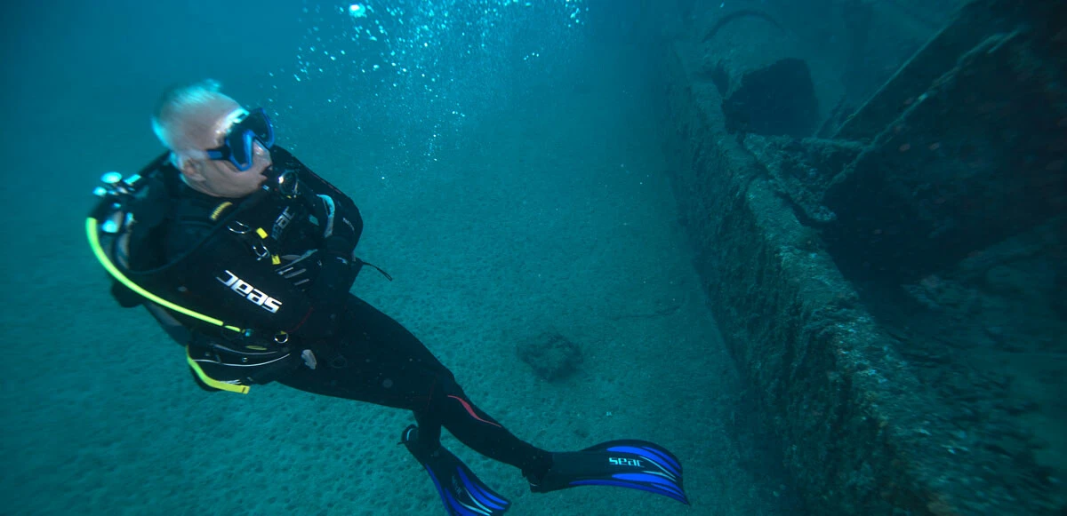 Bakan Ersoy, 1. Dünya Savaşı'nda batan Lundy gemisine daldı