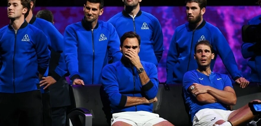 Roger Federer ve Rafael Nadal göz yaşlarına hakim olamadı