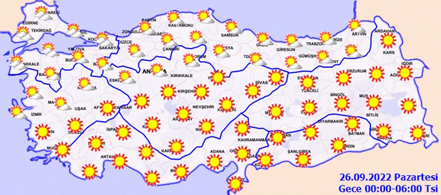 Son dakika| Meteoroloji uyardı: Sıcak havaya aldanmayın! Gün içerisinde 6 derece birden düşecek (25 Eylül hava durumu)