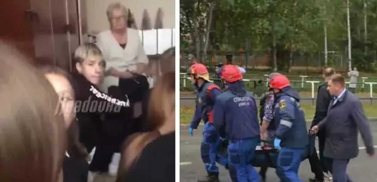 saldırgan İki silah en az 26 şarjörle girdi! Rusya'da okulu kana bulayan <a href=