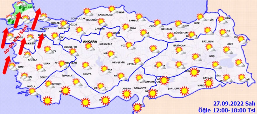 Son dakika| İstanbullular dikkat! Meteoroloji saat vererek uyardı: Gök gürültülü sağanak geliyor (27 Eylül hava durumu)