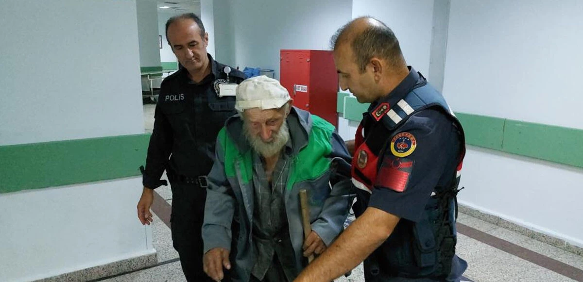 91 yaşındaki dedeye jandarma ve polisin şefkati yürekleri ısıttı