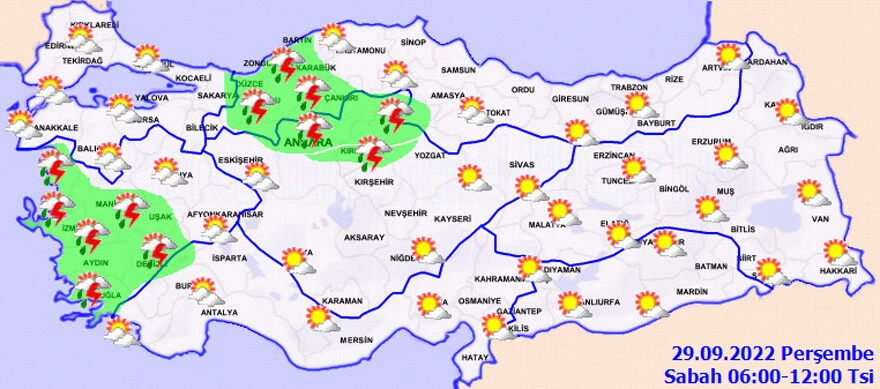 Son dakika! Meteoroloji il il uyardı: Gök gürültülü sağanak geliyor