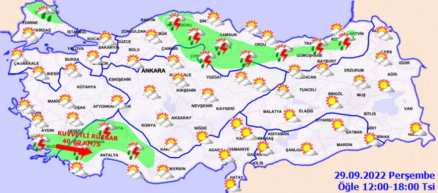 Son dakika! Meteoroloji il il uyardı: Gök gürültülü sağanak geliyor