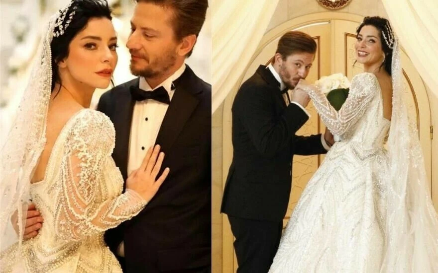 Nikahtan önce soyadını değiştiren Merve Boluğur, dünya evine Müslüm Gürses şarkısı eşliğinde girdi!