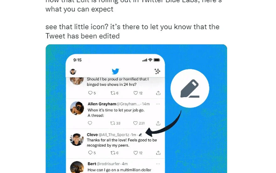 Twitter, tweet düzenleme özelliğini sunmaya başladı