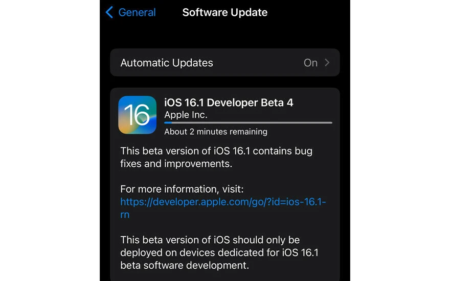 iOS 16.1 Beta 4 güncellemesi yayınlandı: Neler değişti?