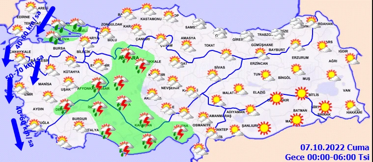 Meteoroloji’den birçok ile şiddetli sağanak uyarısı! Şiddetli vuracak: Sel ve su baskınlarına dikkat (6 Ekim hava durumu)