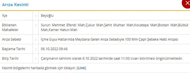 İstanbullular dikkat! İSKİ duyurdu: 7 ilçede su kesintisi yaşanacak, 12 saat sürecek! (6 Ekim İSKİ su kesintisi listesi)