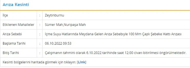 İstanbullular dikkat! İSKİ duyurdu: 7 ilçede su kesintisi yaşanacak, 12 saat sürecek! (6 Ekim İSKİ su kesintisi listesi)