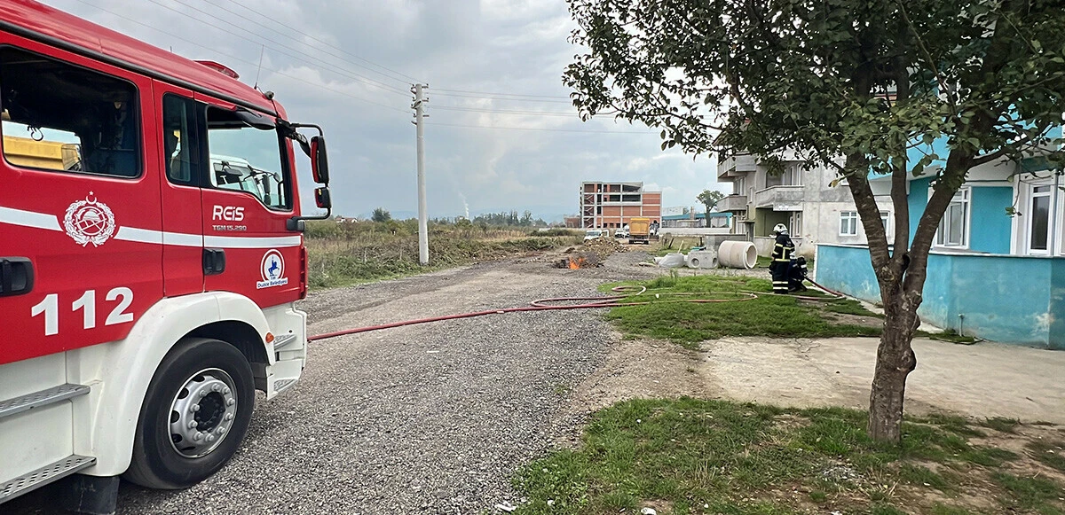 Düzce’de doğal gaz boru hattında patlama: Bölgede binalar boşaltıldı
