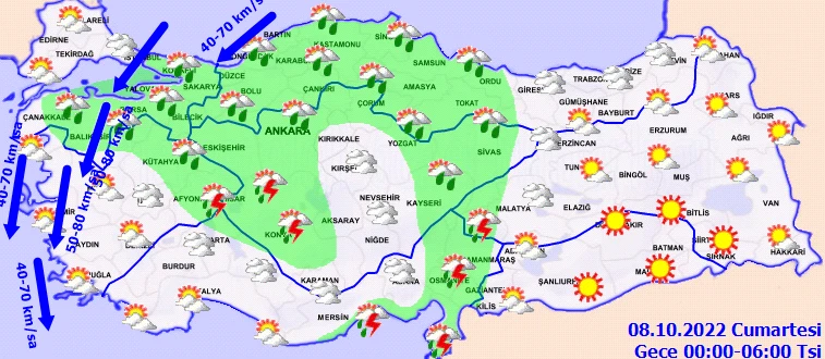 Meteoroloji'den 19 ile sarı kodlu uyarı! Saat verildi, bir anda bastıracak, günlerce sürecek (7 Ekim hava durumu)