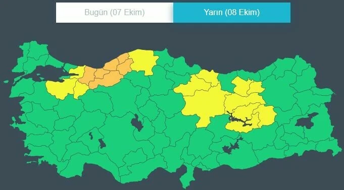 Meteoroloji'den 3 ile şiddetli sağanak uyarısı! Gece boyu devam edecek