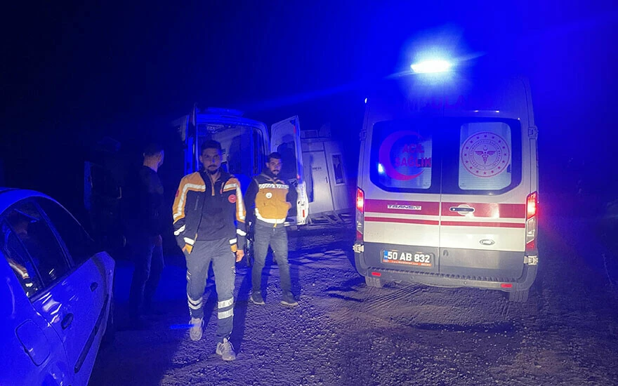 Nevşehir’de psikolojik sorunları olan şahıs içinde hasta bulunan ambulansı kaçırdı