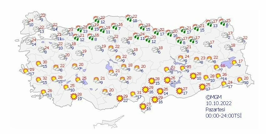 Son dakika: Meteoroloji hava tahmin raporunu paylaştı! Kuvvetli sağanak ve rüzgar şiddetini arttıracak