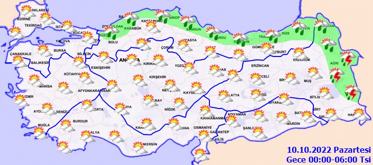 Meteoroloji'den 19 ile sarı ve turuncu kodlu uyarı! Sağanak bir anda bastıracak, fırtına uçuracak (9 Ekim hava durumu)