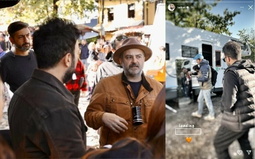 Tarkan köyde yoğun ilgiyle karşılaşınca eline megafon alıp seslendi