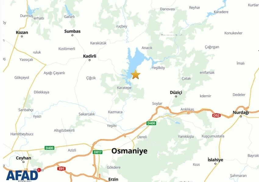 Osmaniye'de 5.1 büyüklüğünde deprem! AFAD duyurdu: Çevre illerden hissedildi
