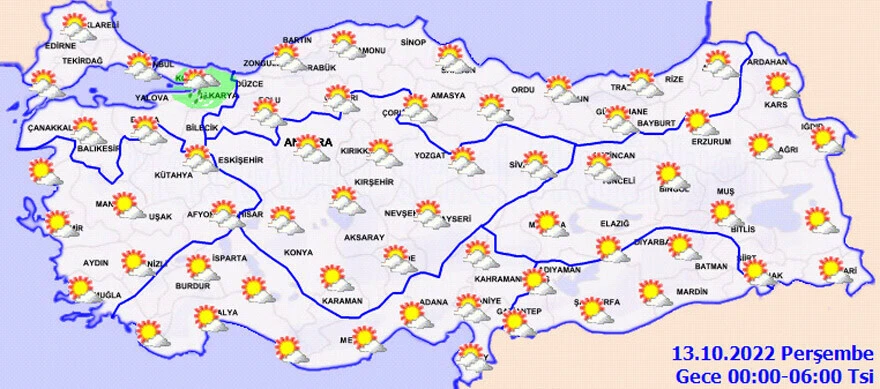 Son dakika! Meteoroloji saat vererek uyardı: Gök gürültülü sağanak geliyor (12 Ekim hava durumu)