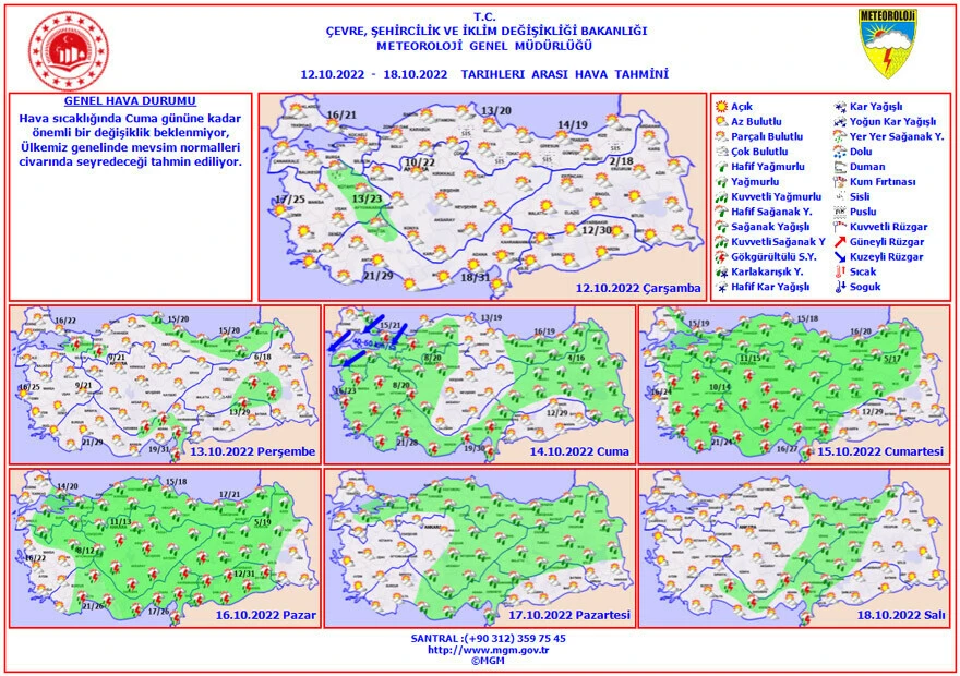 Son dakika! Meteoroloji saat vererek uyardı: Gök gürültülü sağanak geliyor (12 Ekim hava durumu)