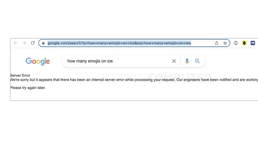 Google'da bir garip hata: Apple sorusu sorulduğunda arama sayfası çöküyor