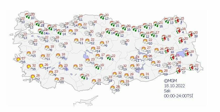 Son dakika! Sıcaklıklar bir anda düşecek: Meteoroloji uyardı, yurt genelinde kuvvetli fırtına ve sağanak alarmı