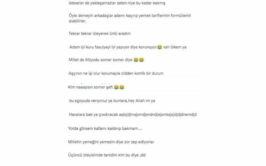 Koruma ordusuyla gezen Masterchef Somer, vatandaşların alay konusu oldu: “İyi kuru fasulye yapıyor diye korunuyor” - 1. Resim