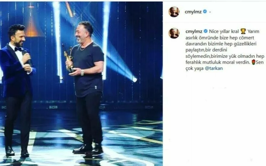 50 yaşına giren Tarkan’a ilk kutlama Cem Yılmaz’dan geldi: Yarım asırlık ömründe…