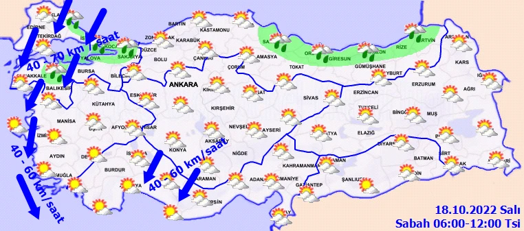 Son dakika! Meteoroloji bölge bölge uyardı: Sağanak ve kuvvetli rüzgara dikkat