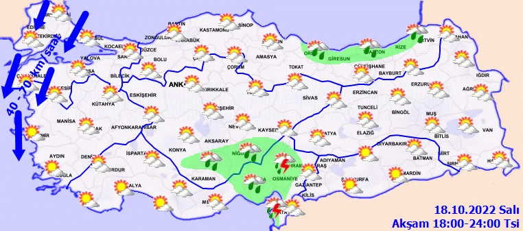Son dakika! Meteoroloji bölge bölge uyardı: Sağanak ve kuvvetli rüzgara dikkat