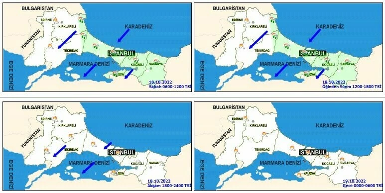 Son dakika! Meteoroloji bölge bölge uyardı: Sağanak ve kuvvetli rüzgara dikkat