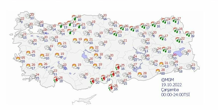 Meteoroloji’den şiddetli rüzgar uyarısı! Saatte 70 km’yi bulacak: İşte 5 günlük hava tahmin raporu