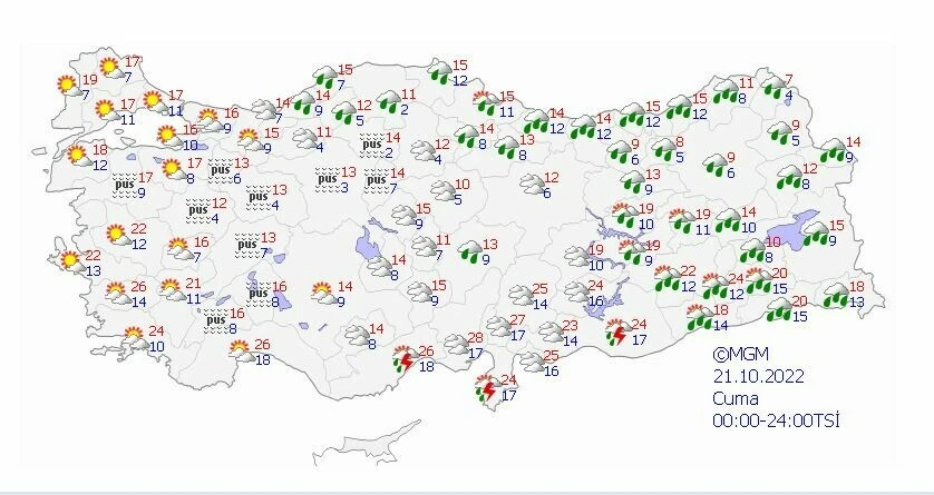 Hafta sonu plan yapanlar dikkat! Meteoroloji uyardı: Sağanak ve kar etkili olacak, sıcaklıklar 5 derece birden düşecek