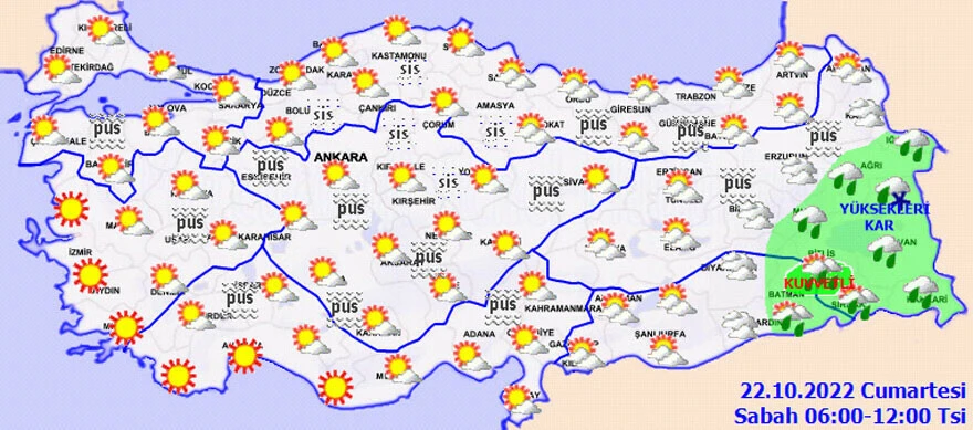 Son dakika! Meteoroloji'den kar yağışı uyarısı: Beyaza bürünecek (22 Ekim <a href=