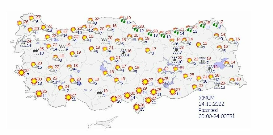 Sağanak ve şiddetli rüzgara kısa bir ara! Meteoroloji hava tahmin raporunu paylaştı: Sıcaklıklar yükseliyor