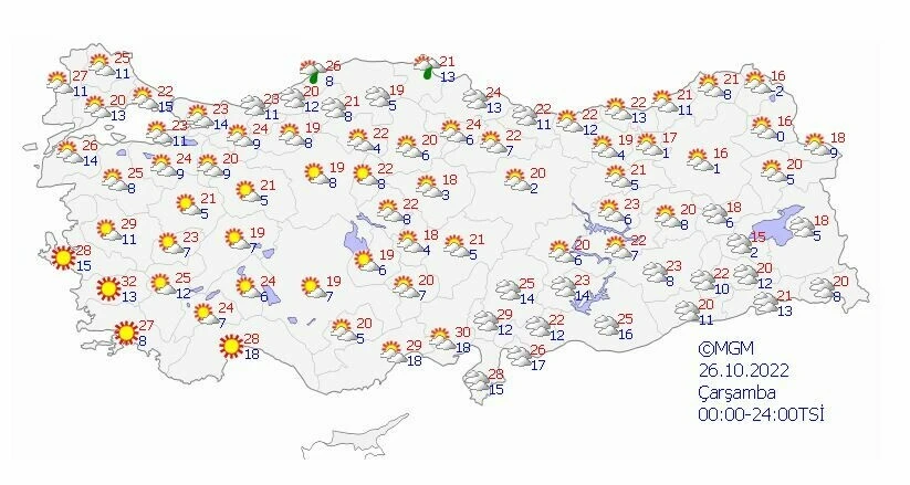 Meteoroloji 5 günlük hava tahmin raporunu yayınladı: Sıcaklıklar 20 derecenin üzerine çıkıyor