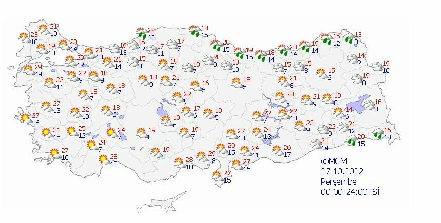 Meteoroloji 5 günlük hava tahmin raporunu yayınladı: Sıcaklıklar 20 derecenin üzerine çıkıyor