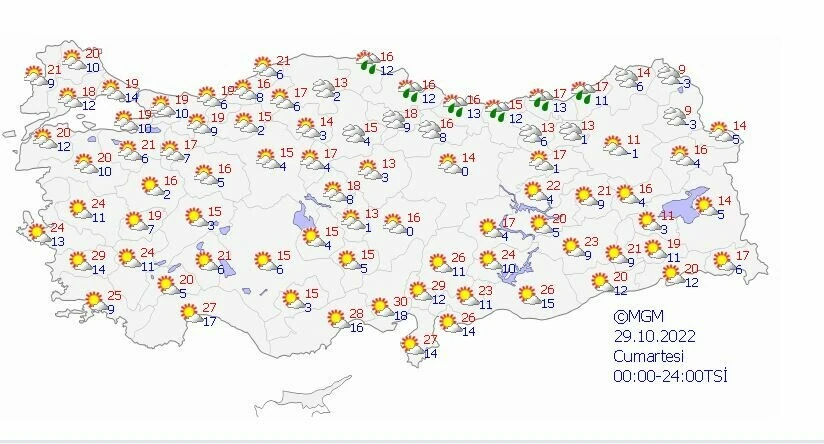 Meteoroloji 5 günlük hava tahmin raporunu yayınladı: Sıcaklıklar 20 derecenin üzerine çıkıyor