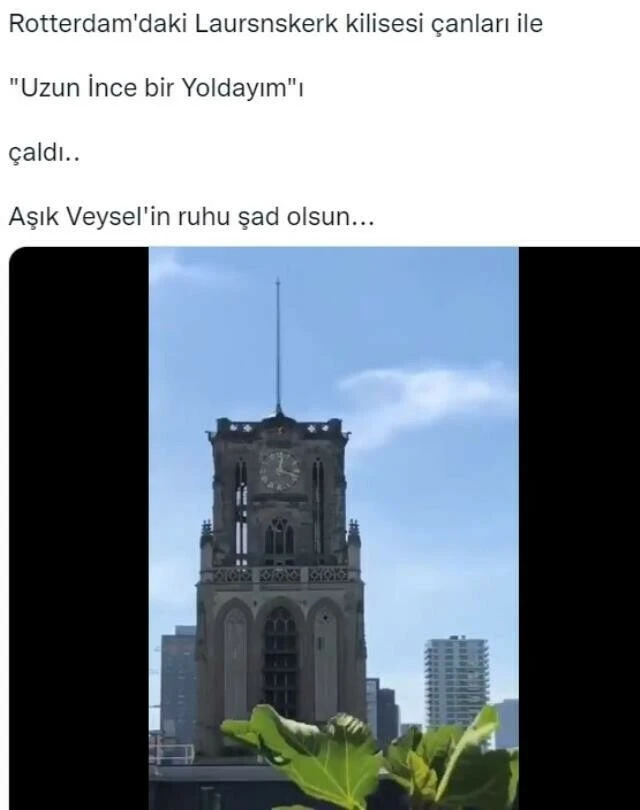 Aşık Veysel'in unutulmaz eseri Hollanda'da bir kilisede çanla çalındı! İşte o anlar