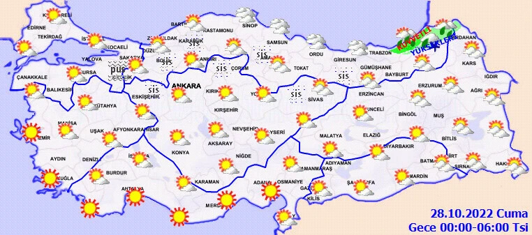 Son dakika! Meteoroloji'den kar yağışı uyarısı: İki gün sürecek (28 Ekim il il hava durumu)