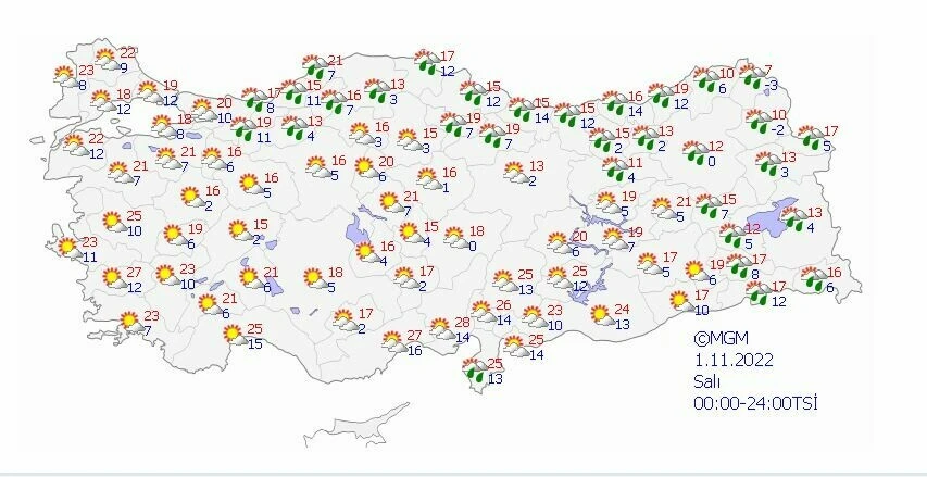 Sıcaklıklar düşüşe geçiyor: Meteoroloji’den sağanak, rüzgar ve sis uyarısı