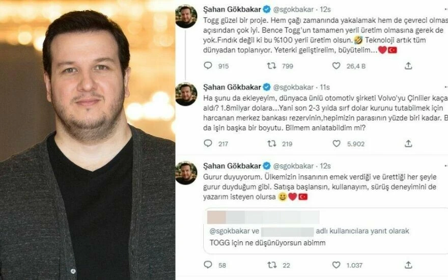 Recep İvedik Şahan’ın TOGG paylaşımı gündem oldu: Fındık değil ki bu yüzde 100 yerli üretim olsun!