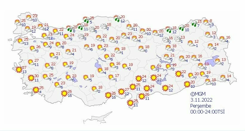 Son dakika: Meteoroloji Kasım ayının ilk gününde hava tahmin raporunu paylaştı! Kuvvetli sağanak geliyor