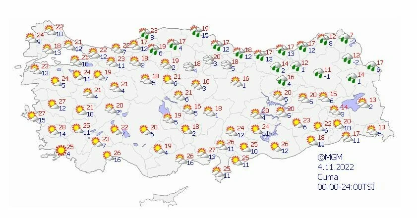 Son dakika: Meteoroloji Kasım ayının ilk gününde hava tahmin raporunu paylaştı! Kuvvetli sağanak geliyor